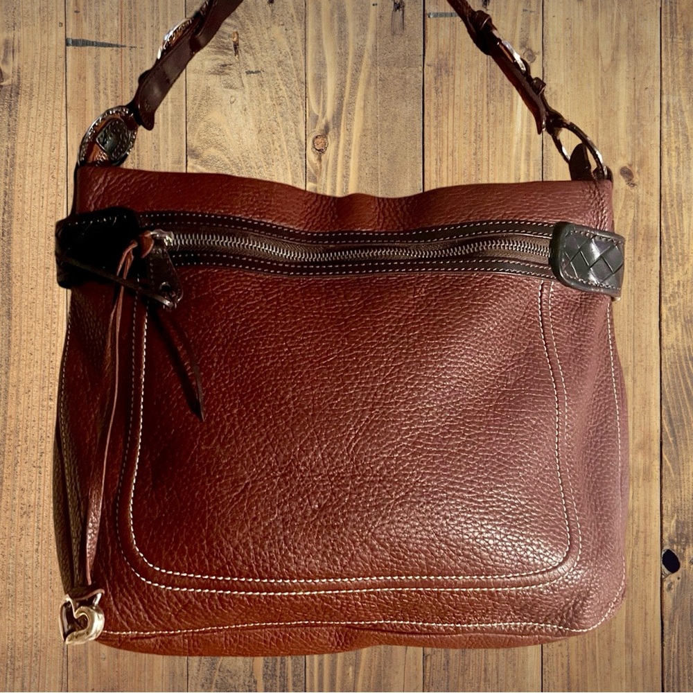Brighton Brown Hobo Handbag - Picture 7 of 9